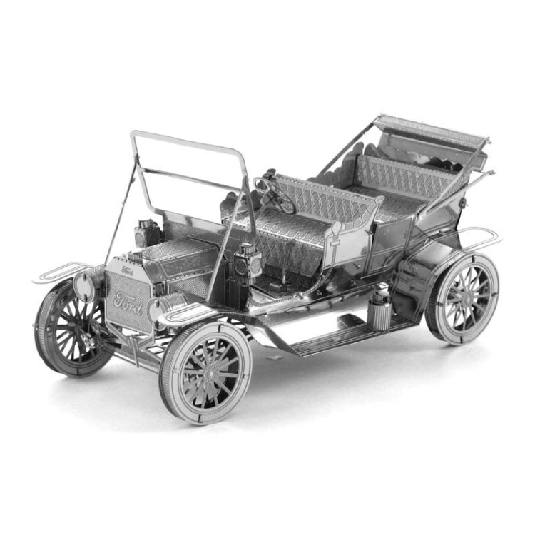3D Three-dimensional Metal Car Assembly Model DIY Puzzles Toy, 1908 T-shaped Cars, 1965 Mustang, Kart, BZS G500, Cable Car, Taxi, Fire Truck, Bullet Train, Nissans Coupe, D51 Train Head, KMK F450, Sportcar, Half-track Motorcycle, Rocket Launcher       ...