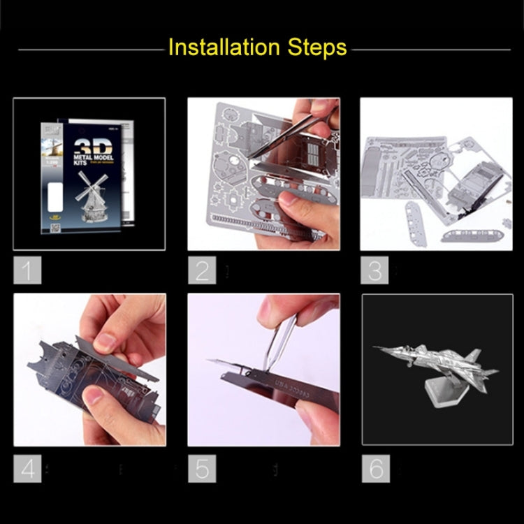 3D Three-dimensional Metal Car Assembly Model DIY Puzzles Toy, 1908 T-shaped Cars, 1965 Mustang, Kart, BZS G500, Cable Car, Taxi, Fire Truck, Bullet Train, Nissans Coupe, D51 Train Head, KMK F450, Sportcar, Half-track Motorcycle, Rocket Launcher       ...