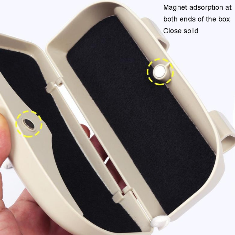 Multifunctional Car Glasses Box Car Sunshine Board Tickets Glasses Clamp, Back Double Snap Grey, Back Double Snap Black