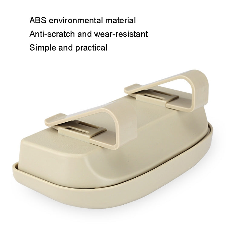 Multifunctional Car Glasses Box Car Sunshine Board Tickets Glasses Clamp, Back Double Snap Grey, Back Double Snap Black