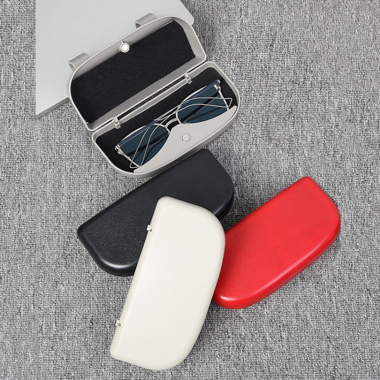 Multifunctional Car Glasses Box Car Sunshine Board Tickets Glasses Clamp, Back Double Snap Grey, Back Double Snap Black