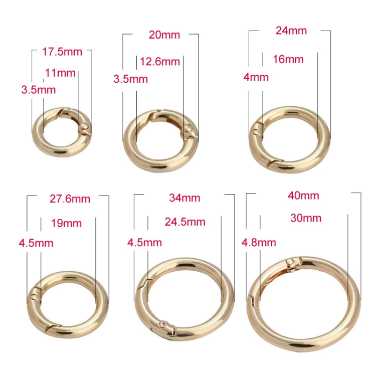 20pcs Zinc Alloy Spring Ring Metal Open Bag Webbing Keychain, 4 Points Silver, 3 Points Silver, Inch 2 Silver, 5 Points Light Gold, 5 Points Black, 5 Points Silver, 6 Points Light Gold, 4 Points Light Gold, 6 Points Black, Inch 2 Black, 6 Points Silver...