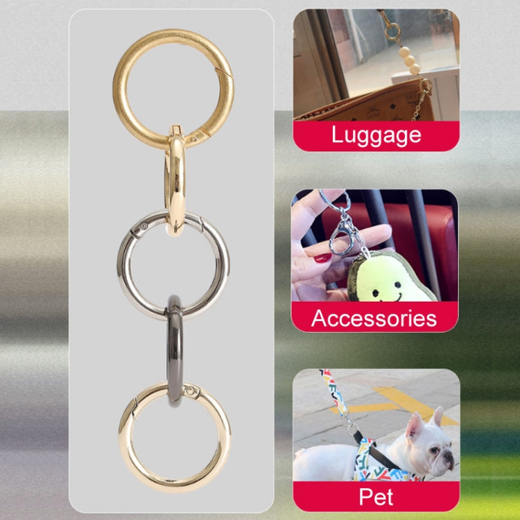 20pcs Zinc Alloy Spring Ring Metal Open Bag Webbing Keychain, 4 Points Silver, 3 Points Silver, Inch 2 Silver, 5 Points Light Gold, 5 Points Black, 5 Points Silver, 6 Points Light Gold, 4 Points Light Gold, 6 Points Black, Inch 2 Black, 6 Points Silver...