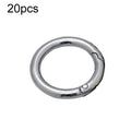 20pcs Zinc Alloy Spring Ring Metal Open Bag Webbing Keychain, 4 Points Silver, 3 Points Silver, Inch 2 Silver, 5 Points Light Gold, 5 Points Black, 5 Points Silver, 6 Points Light Gold, 4 Points Light Gold, 6 Points Black, Inch 2 Black, 6 Points Silver...