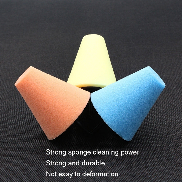 Car Cone 3 inch Polishing Sponge Wheel Polishing Disc, Single Cone 3 inch Yellow, Single Cone 3 inch Blue, Single Cone 3 inch Orange