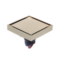 Bathroom Large Displacement Anti-odor Floor Drain, Style:, K8011 Gold+Black Straight Row, K8011 Gold+Magnetic Suspension, K8012 Chrome Plated+Black Straight Row, K8012 Chrome Plated+Magnetic Suspension, K8014 Nickel Brushes+Black Straight Row          ...