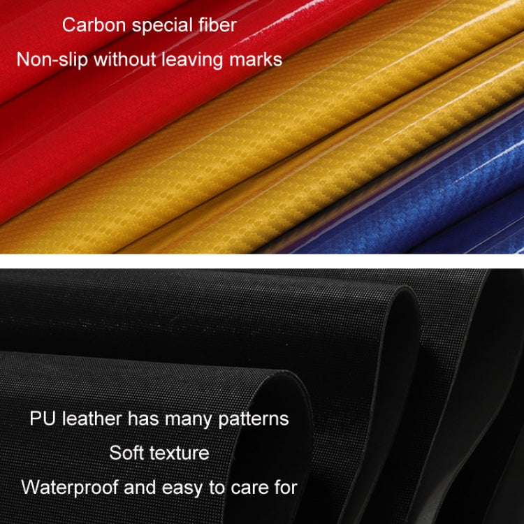 Car Steering Wheel Carbon Fiber Breathable Wear-resistant Leather Case, 38cm