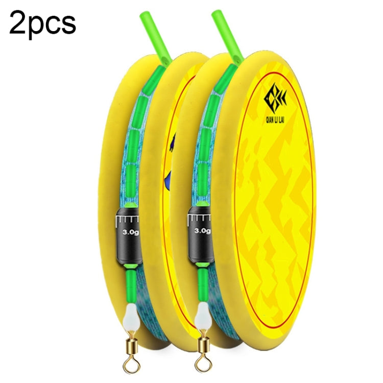2pcs Outdoor Fishing Anti-tangle Spotted Invisible Line Set with Scale, 3.6m, 4.5m, 5.4m, 7.2m