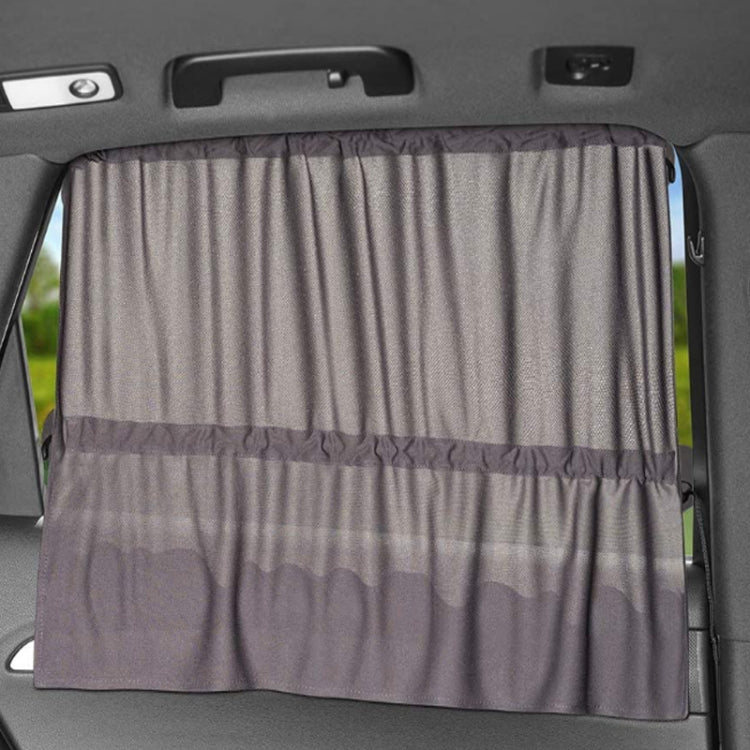 Car Side Window Privacy Blackout Heat Insulation Sunshade, 27x65x50 cm(Black)