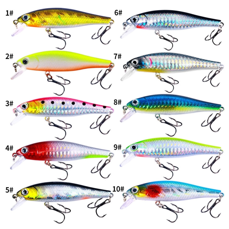 HENGJIA MI160 8.8cm 9g Floating Water Minno Fake Bait, 1, 2, 3, 4, 5, 6, 7, 8, 9, 10, 10 Colors, 10 Color Boxed