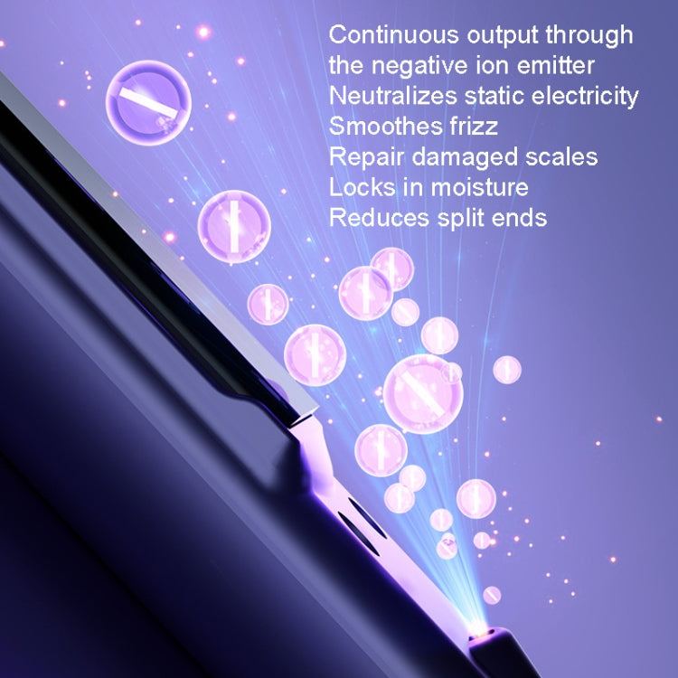 LTBEAR Negative Ion Straightening Curling Hair Wet and Dry Clipper Anti Hot Curling Iron, CN Plug, LTBEAR (Purple), LTBEAR (Ivory White), LTBEAR (Champagne)