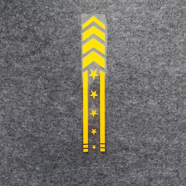 10pcs Motorcycle Car Fender Reflective Sticker Modified Decorative Waterproof Sticker, Arrow Star(Black), Arrow Star(White), Arrow Star(Blue), Arrow Star(Yellow), Arrow Star (Red), Arrow Star (Colorful Laser)