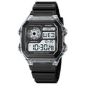 SKMEI 1998 Transparent Shell Ice Sensor Outdoor Sports Waterproof Multi-function Watch, 1998 Blue, 1998 White, 1998 Purple, 1998 Black