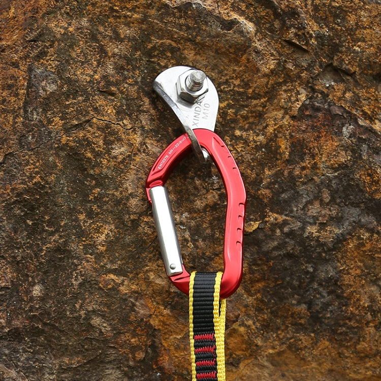 XINDA  22KN Rock Climbing  Straight Quickdraw Spring-loaded Gate Buckle Aluminum Carabiner, XD-8126 (Blue), XD-8126 (Black), XD-8126 (Red), XD-8126 (Orange), XD-8126 (Silver)