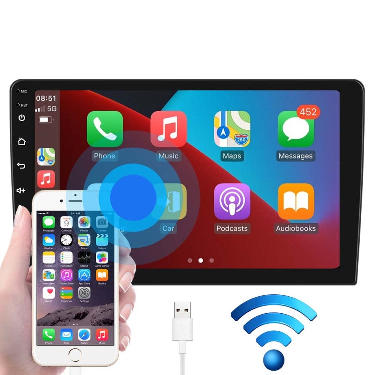 Dual-Spindle Universal Central Control Screen Car Navigator Reversing Video Player, A3012 9 Inch Android Navigation CarPlay 1+32G