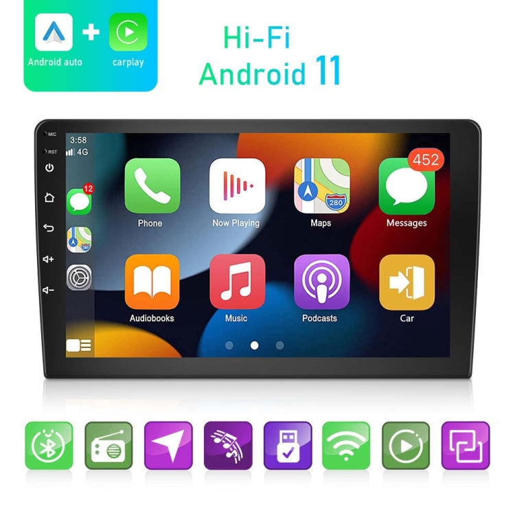 Dual-Spindle Universal Central Control Screen Car Navigator Reversing Video Player, A3012 9 Inch Android Navigation CarPlay 1+32G