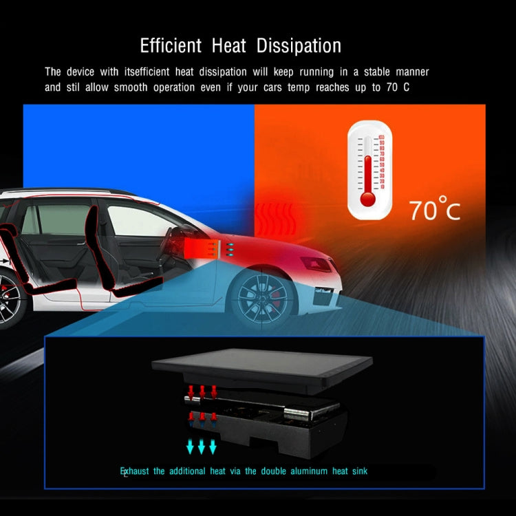 Dual-Spindle Universal Central Control Screen Car Navigator Reversing Video Player, A3012 9 Inch Android Navigation CarPlay 1+32G