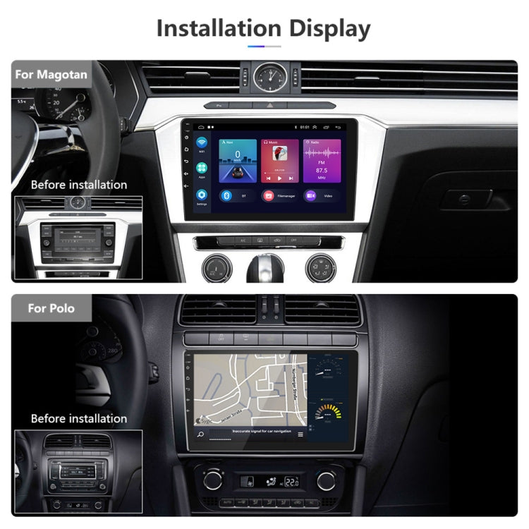 Dual-Spindle Universal Central Control Screen Car Navigator Reversing Video Player, A3012 9 Inch Android Navigation CarPlay 1+32G