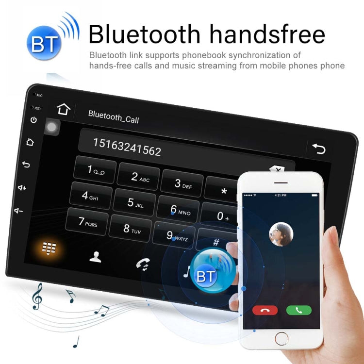 Dual-Spindle Universal Central Control Screen Car Navigator Reversing Video Player, A3012 9 Inch Android Navigation CarPlay 1+32G