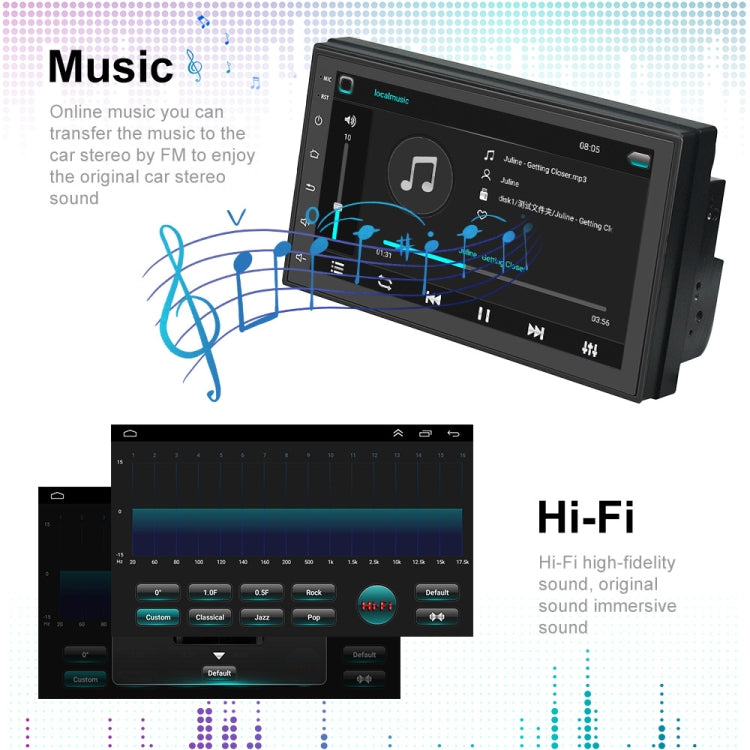 Dual-Spindle Universal Central Control Screen Car Navigator Reversing Video Player, A3012 9 Inch Android Navigation CarPlay 1+32G