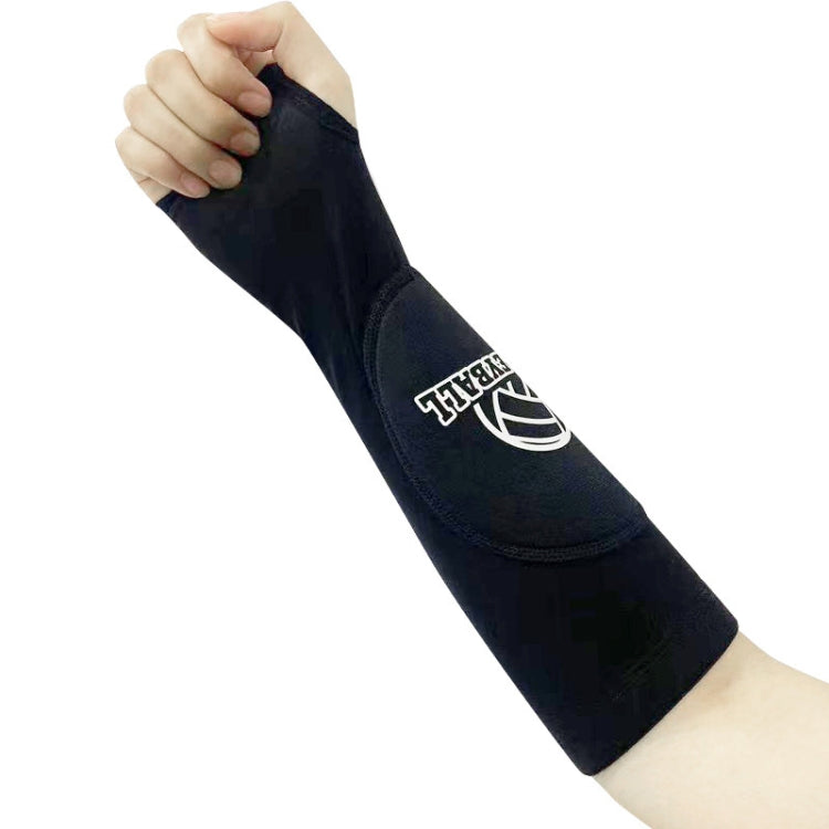 1pair Volleyball Arm Sleeves Passing Forearm Guard with Protection Pad and Thumbhole, Youth Style Black, Youth Style Gem Blue, Youth Style White, Adult Black, Adult Gem Blue, Adult White
