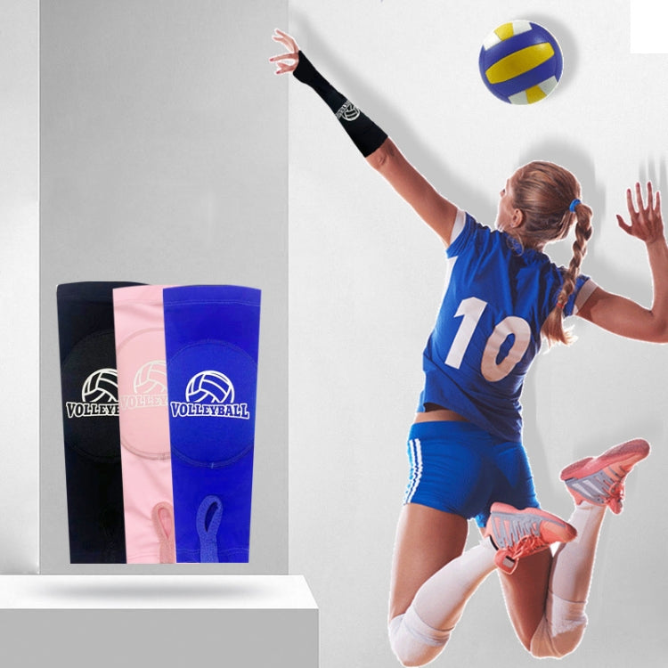 1pair Volleyball Arm Sleeves Passing Forearm Guard with Protection Pad and Thumbhole, Youth Style Black, Youth Style Gem Blue, Youth Style White, Adult Black, Adult Gem Blue, Adult White
