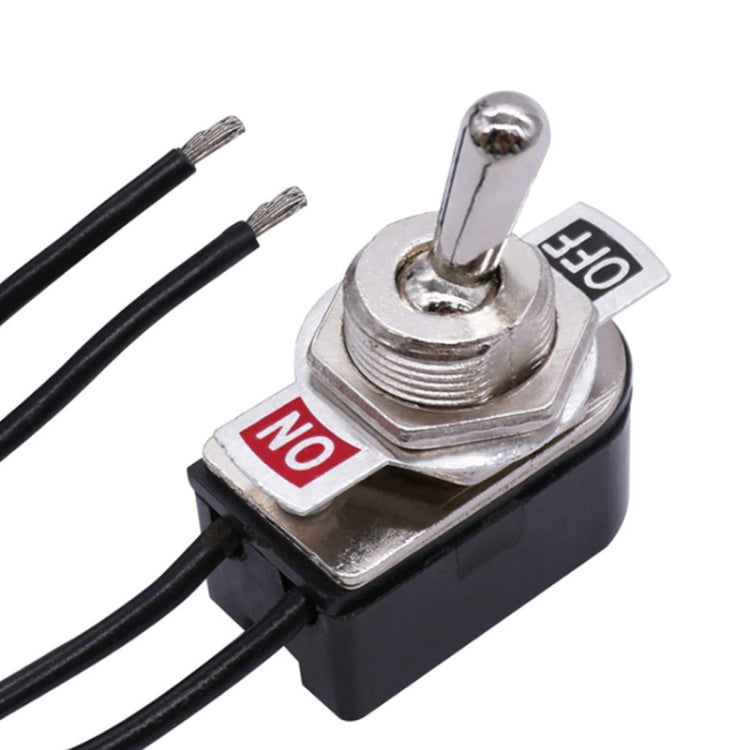 10pcs Mini Toggle Two-position Rocker Switch With Wire, KNS-1