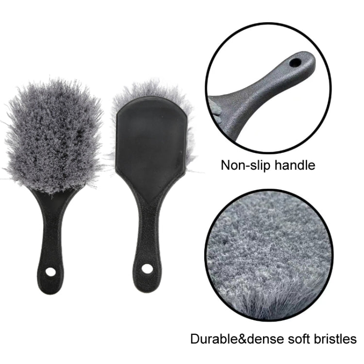 Multi-functional Wheel Washing Brush Carpet Cleaning Soft Brush, Color:, Gray, Red Gray, Yellow, Blue Gray