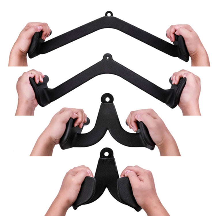 V-shaped Handles Attachments for Pulley and Lat Pulldown Machines, 5 In 1, 8 In 1, No. 1 Opposite, No. 2 Outgoing, No. 6 Biceps Up Pull, No. 7 Triceps Up Pull, No. 8 Triceps Down Pull