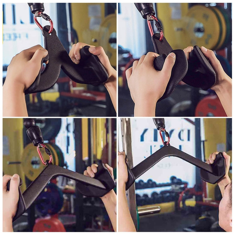 V-shaped Handles Attachments for Pulley and Lat Pulldown Machines, 5 In 1, 8 In 1, No. 1 Opposite, No. 2 Outgoing, No. 6 Biceps Up Pull, No. 7 Triceps Up Pull, No. 8 Triceps Down Pull