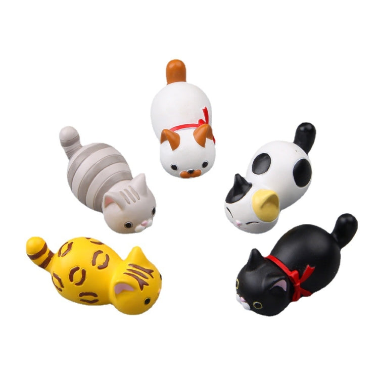 Cute Cartoon Cat 3D Fridge Magnet Mobile Phone Case Material, Money Pattern Cat, 3 -color Cat, White Scarf Cat, Gray Striped Cat