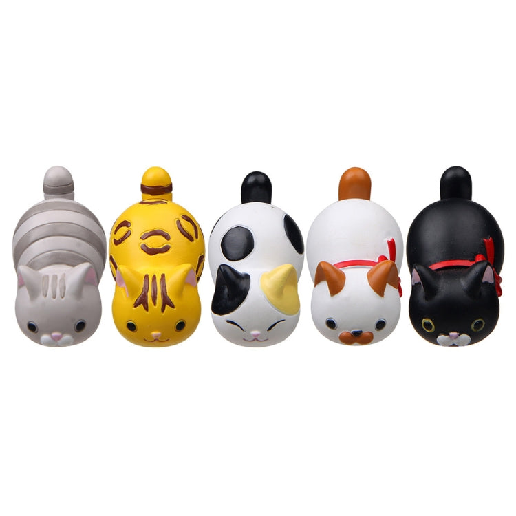 Cute Cartoon Cat 3D Fridge Magnet Mobile Phone Case Material, Money Pattern Cat, 3 -color Cat, White Scarf Cat, Gray Striped Cat