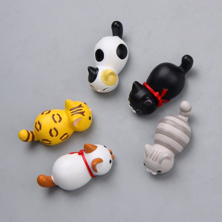 Cute Cartoon Cat 3D Fridge Magnet Mobile Phone Case Material, Money Pattern Cat, 3 -color Cat, White Scarf Cat, Gray Striped Cat
