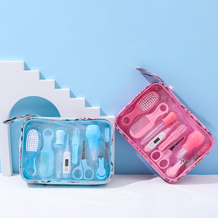 JR-6014 Children Cleaning Care Set Maternal and Baby Grooming Supplies Care Tools, 9pcs/set Blue, 9pcs/set Pink, 10pcs/set Blue, 10pcs/set Pink