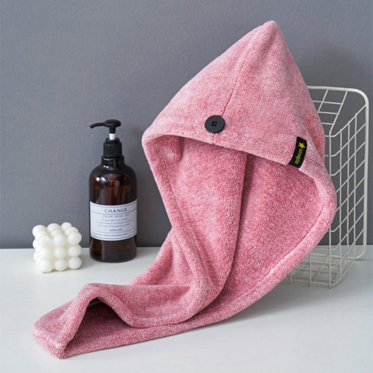 Coral Velvet Quick Dry Absorbent Hair Dryer Hat Plus Thicken Shower Cap Hotel Household Wrap Head Towel