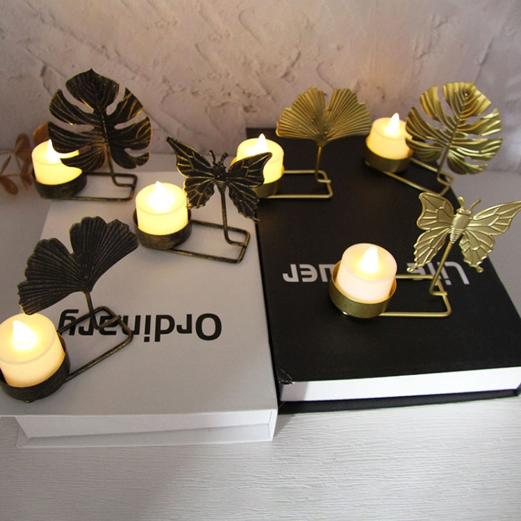 DH2303-03 Metal Retro Iron Art Candlesticks Ornament Table Candle Cup Decoration Props, A Gold, A Black Gold, B Gold, B Black Gold, C Gold, Christmas A Gold, Christmas A Black Gold, Christmas B Gold, Christmas B Black Gold, Christmas C Black Gold
