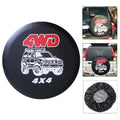 PVC Faux Leather Spare Wheel Cover Rear Tire Protector, 14 inch, 15 inch, 16 inch, 17 inch