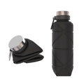 Outdoor Silicone Folding Water Cup Telescopic Water Bottle Travel Drinking Cup With Carabiner, 700ml Black, 700ml Grey, 700ml Red, 700ml Wine Red, 700ml Blue