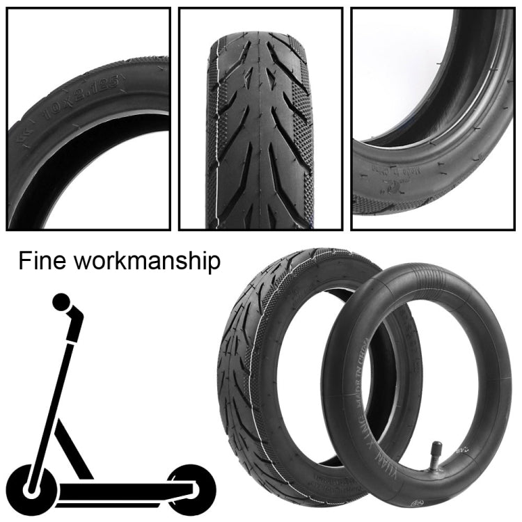 For Ninebot F20/25/30/40 10 Inch Electric Scooter Pneumatic Tire, Style:, Inner Tire, Outer TIire, Inner Tire+Outer TIire