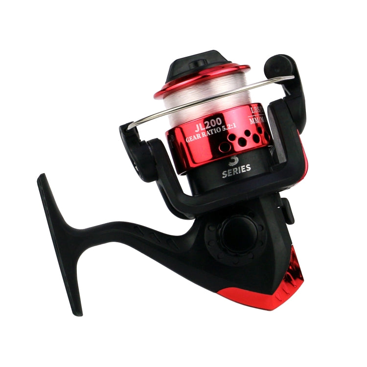 YUMOSHI JL200 Spinning Reel With Line, With Line(Electroplated Yellow), With Line(Electroplated Red), With Line(Electroplated Silver), With Line(Electroplated Green), With Line(Electroplated Blue)