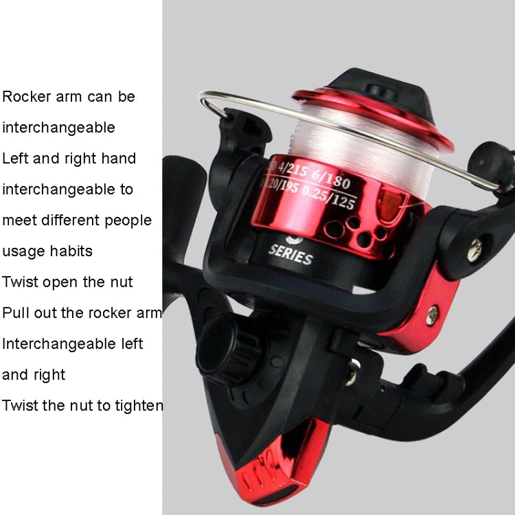 YUMOSHI JL200 Spinning Reel With Line, With Line(Electroplated Yellow), With Line(Electroplated Red), With Line(Electroplated Silver), With Line(Electroplated Green), With Line(Electroplated Blue)