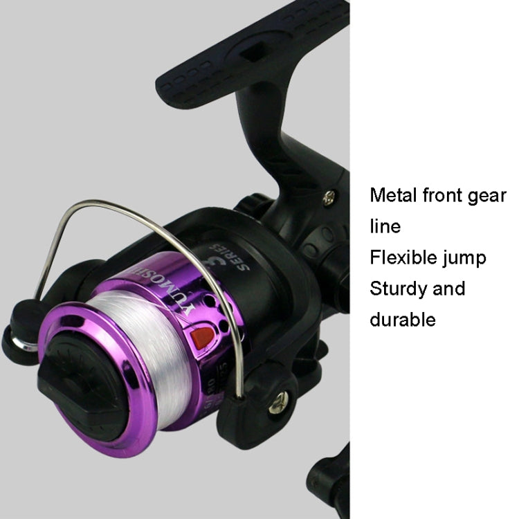 YUMOSHI JL200 Spinning Reel With Line, With Line(Electroplated Yellow), With Line(Electroplated Red), With Line(Electroplated Silver), With Line(Electroplated Green), With Line(Electroplated Blue)