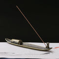 Fisherman Incense Stick Holder Insence Burner Ash Catcher Insense Stand, Fisherman, Bamboo Raft