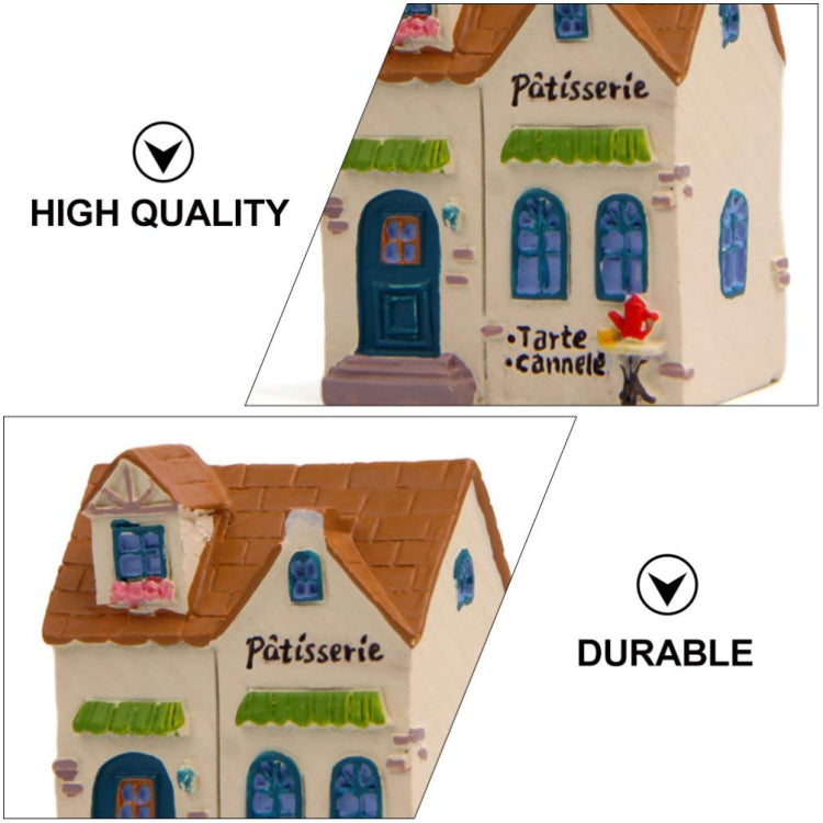 Miniature Village Houses Ornaments for Micro Landscape House Rooms Decorations, Village Houses C, Village Houses D