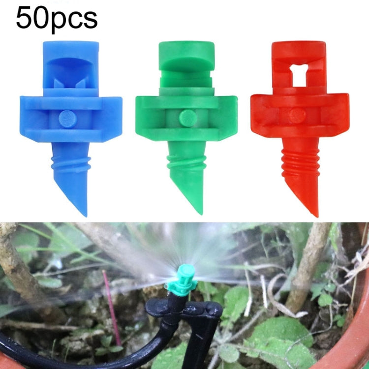 50pcs YK8510 Refraction Atomization Simple Micro-Sprinkler PE Pipe Irrigation Nozzle