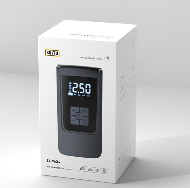 150psi  Air Pump Intelligent Digital Display Car Bicycle Ball Electric Pump Cylinder, SUITU   ST-9624A  Wired, SUITU   ST-9624B Wireless+USB, SUITU   ST-9624C Wireless+DC+USB