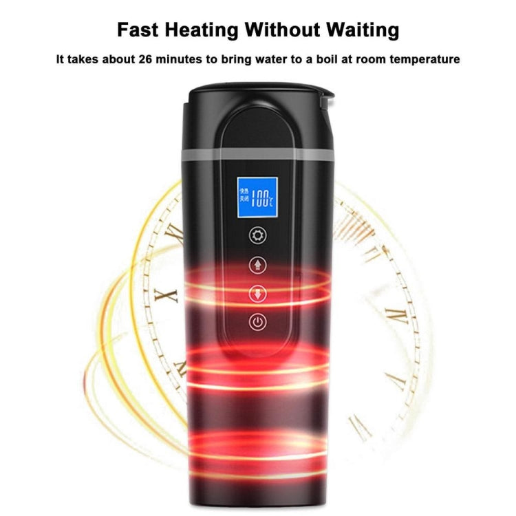 SUITU  HQ-3900 24V/12V Car/Truck Heated Coffee Mug Smart Mug,Spec:, Small Screen White, Small Screen Black, Large Screen White