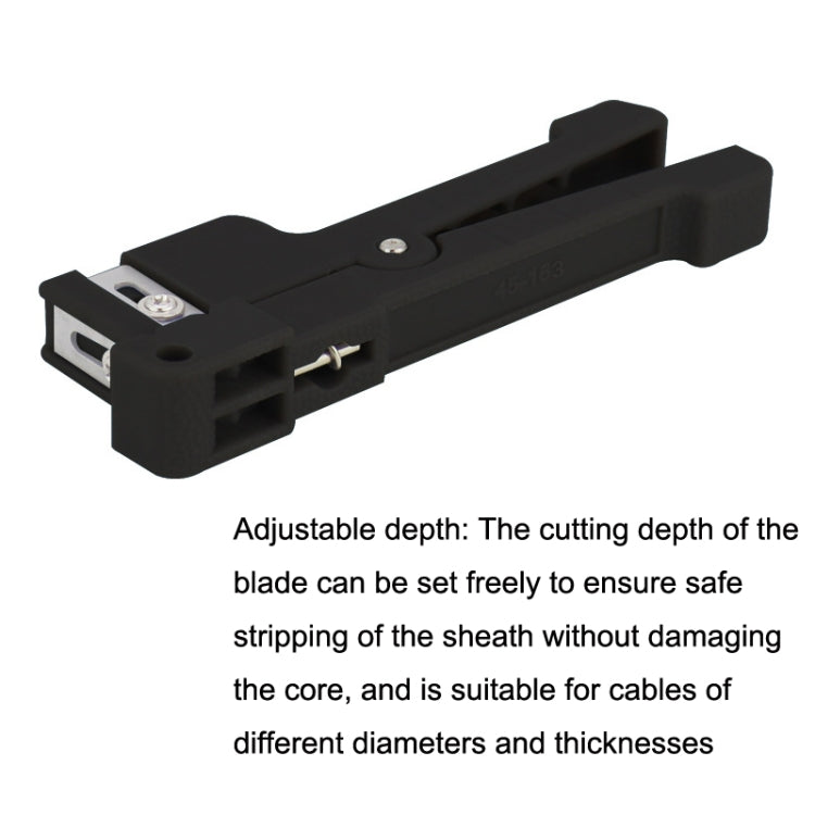 Optical Fiber Stripping Tool Ribbon Tube Horizontal Cable Stripper, Horizontal Black