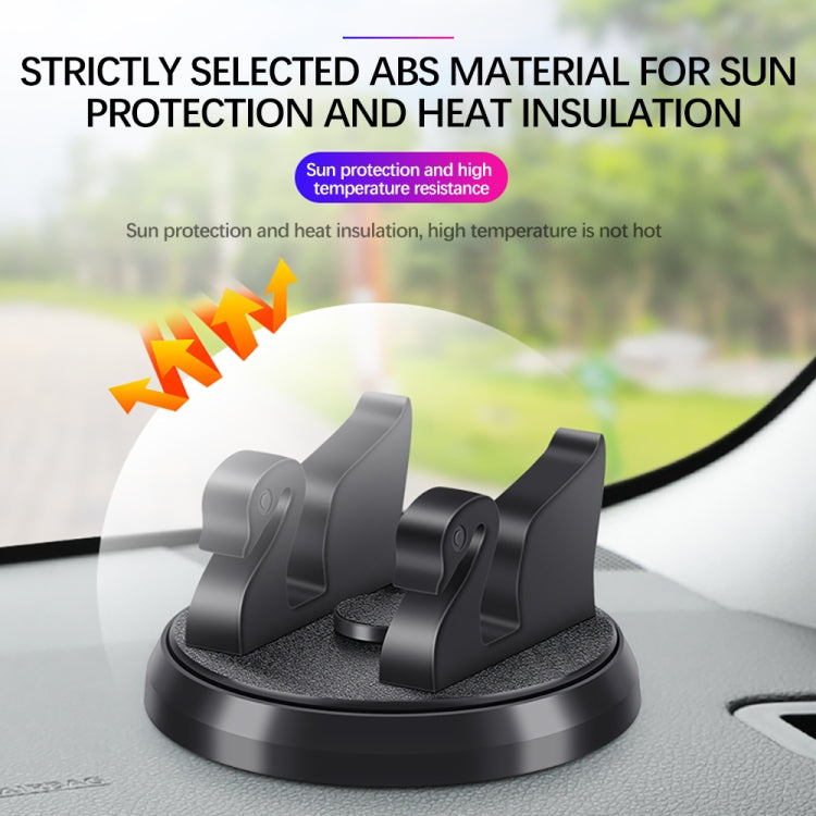 R-2017 Car Mobile Phone Holder 360 Degree Rotatable Swan Stand, With Number Plate