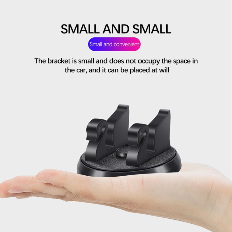 R-2017 Car Mobile Phone Holder 360 Degree Rotatable Swan Stand, With Number Plate